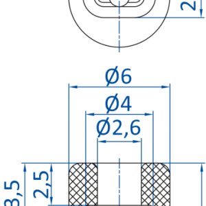FIPA - SO-FU; 4x2 mm; 132.4x2.031 橢圓真空吸盤- 昇歆科技