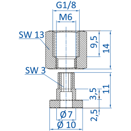 Standard fitting G1/8-female, 270.479