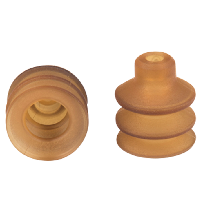 Bellows suction cup diam. 20 mm (2.5 bellows) Vulkollan® brown 21.020.090.11