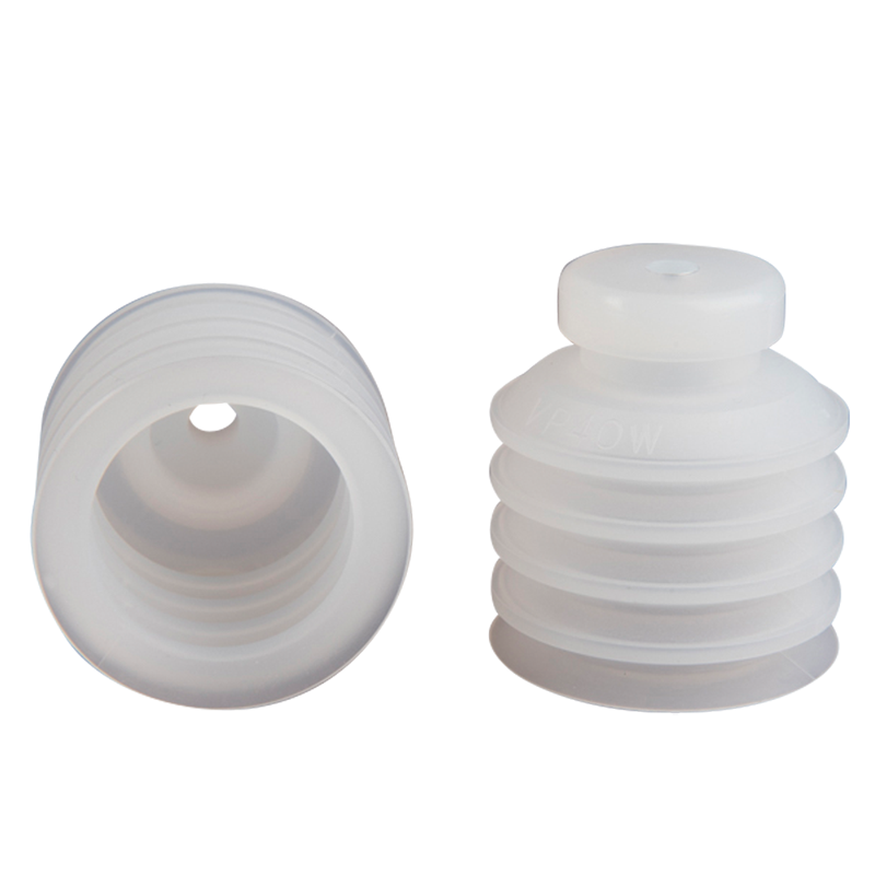Bellows suction cup diam. 40 mm (4.5 bellows) silicone transparent 25.040.047.2