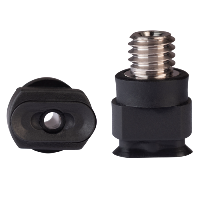 Oval suction cup 10x5 mm NBR black 130.10x5.071.1