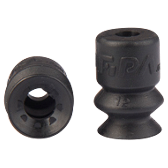 Bellows suction cup diam. 10 mm (1.5 bellows) NBR black 23.010.139.1