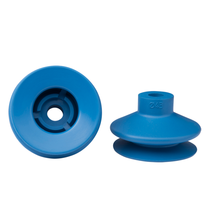Bellows suction cup diam. 53 mm (1.5 bellows) Thermalon® blue 23.043.242.19
