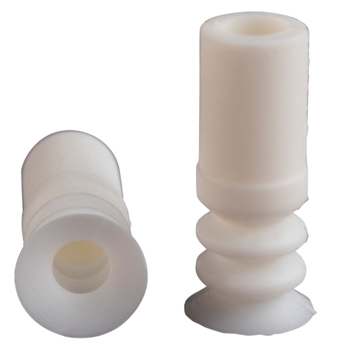 Bellows suction cup diam. 12 mm (2.5 bellows) silicone white 21.012.079.2