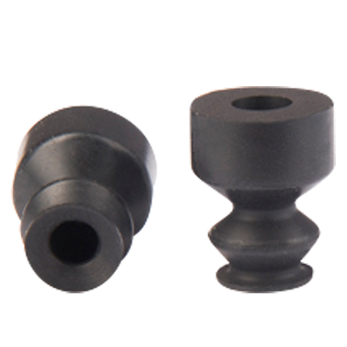 Bellows suction cup diam. 6 mm (1.5 bellows) NBR black 23.008.146.1