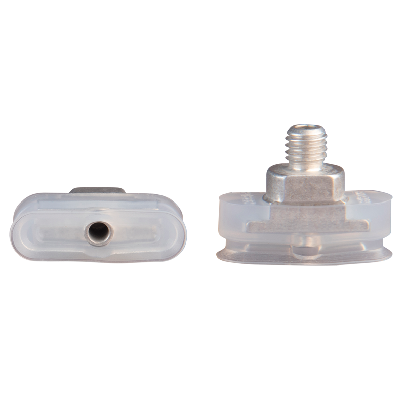Oval suction cup 20x6 mm silicone transparent 130.20x6.120.2