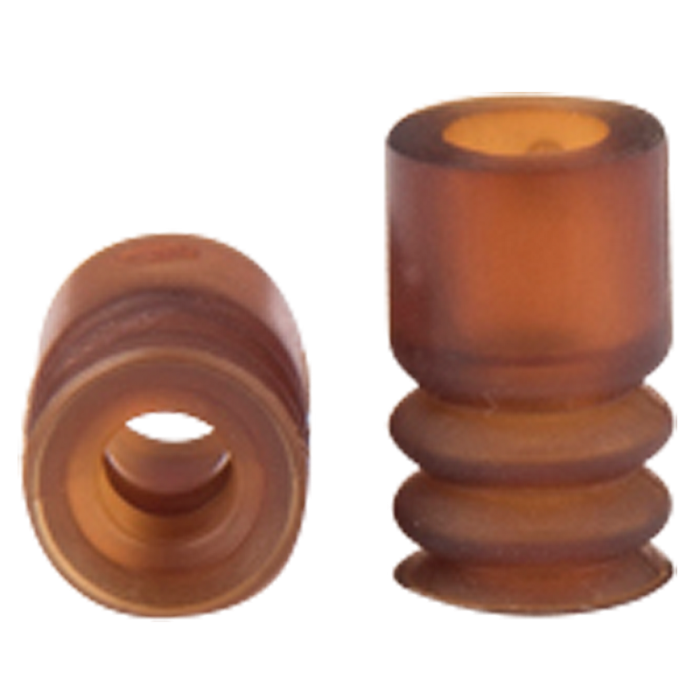 Bellows suction cup diam. 9 mm (2.5 bellows) Vulkollan® brown 21.009.106.11