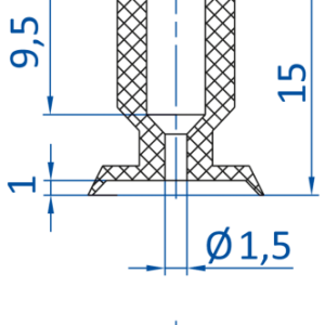 FIPA - SO-FU; 12x4 mm; 132.12x4.004 橢圓真空吸盤- 昇歆科技