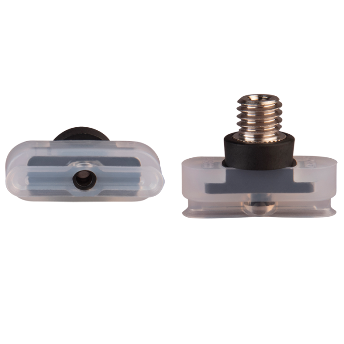 Oval suction cup 20x6 mm silicone transparent 130.20x6.074.2