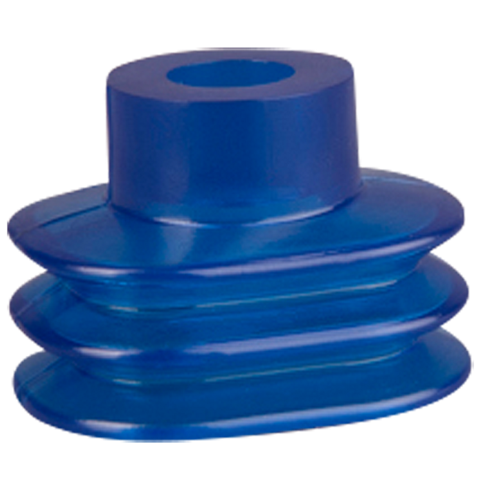 Bellows suction cup 35x28 mm (2.5 bellows) vinyl blue 138.35x28.001.V