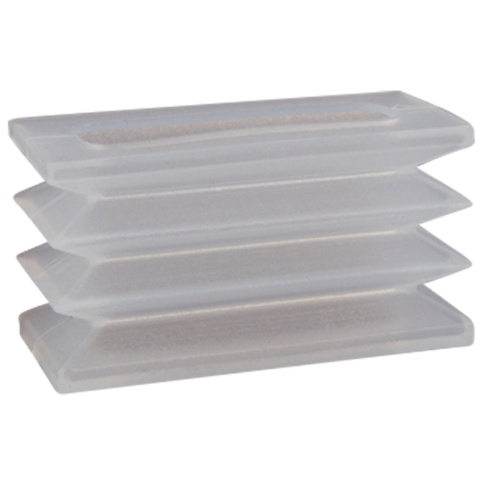 Bellows suction cup 52x25 mm (2.5 bellows) silicone transparent 209.52x25.006.2