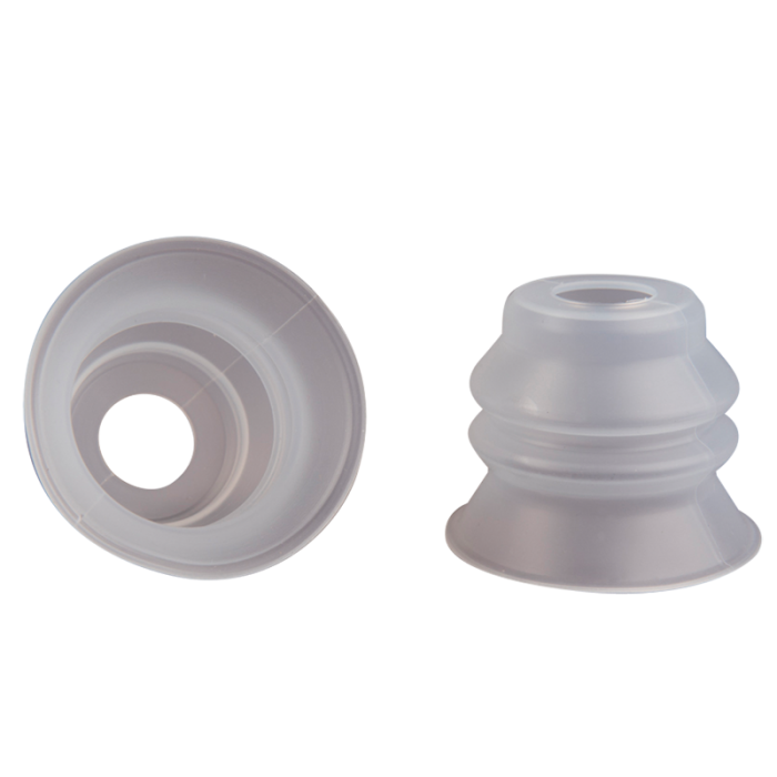Bellows suction cup diam. 60 mm (2.5 bellows) silicone transparent 21.060.074.8