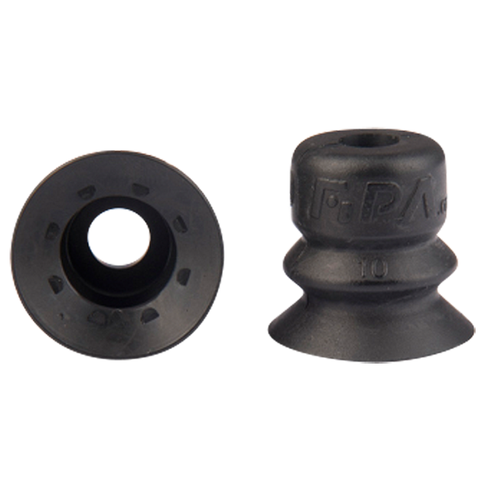 Bellows suction cup diam. 20 mm (1.5 bellows) NBR black 23.020.140.1