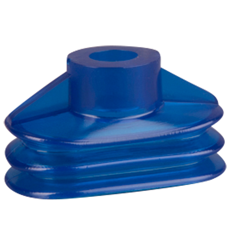 Oval suction cup 45x28 mm (2.5 bellows) vinyl blue 138.45x28.013.V