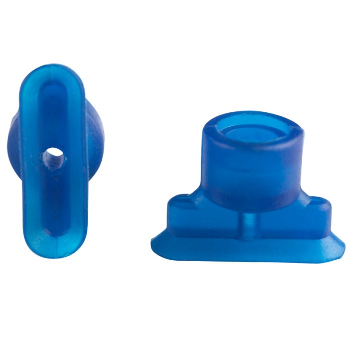 Oval suction cup 18x6 mm PUR blue 132.18x6.012.5