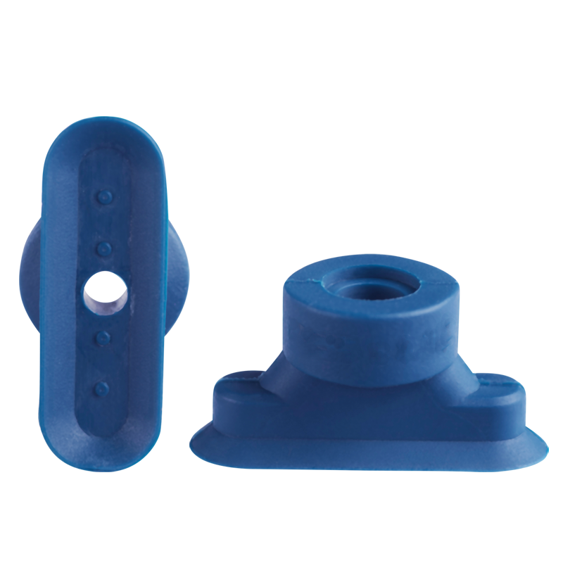 Oval suction cup 24x8 mm PUR blue 132.24x8.016.5