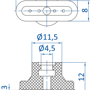 FIPA - SO-FU; 24x8 mm; 132.24x8.016 橢圓真空吸盤- 昇歆科技