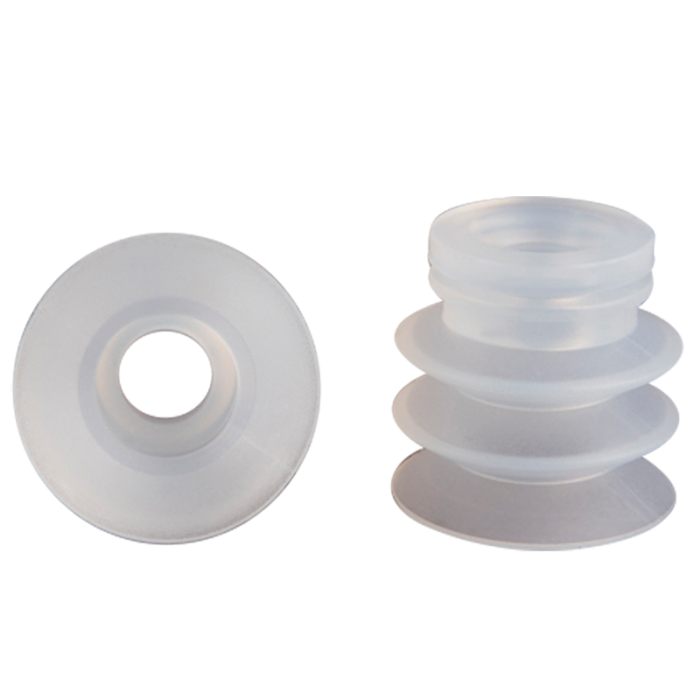 Bellows suction cup diam. 30 mm (2.5 bellows) silicone transparent 21.030.030.2