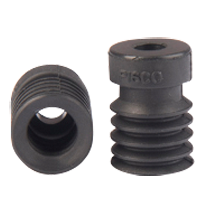 Bellows suction cup diam. 10 mm (4.5 bellows) NBR black 25.010.044.1