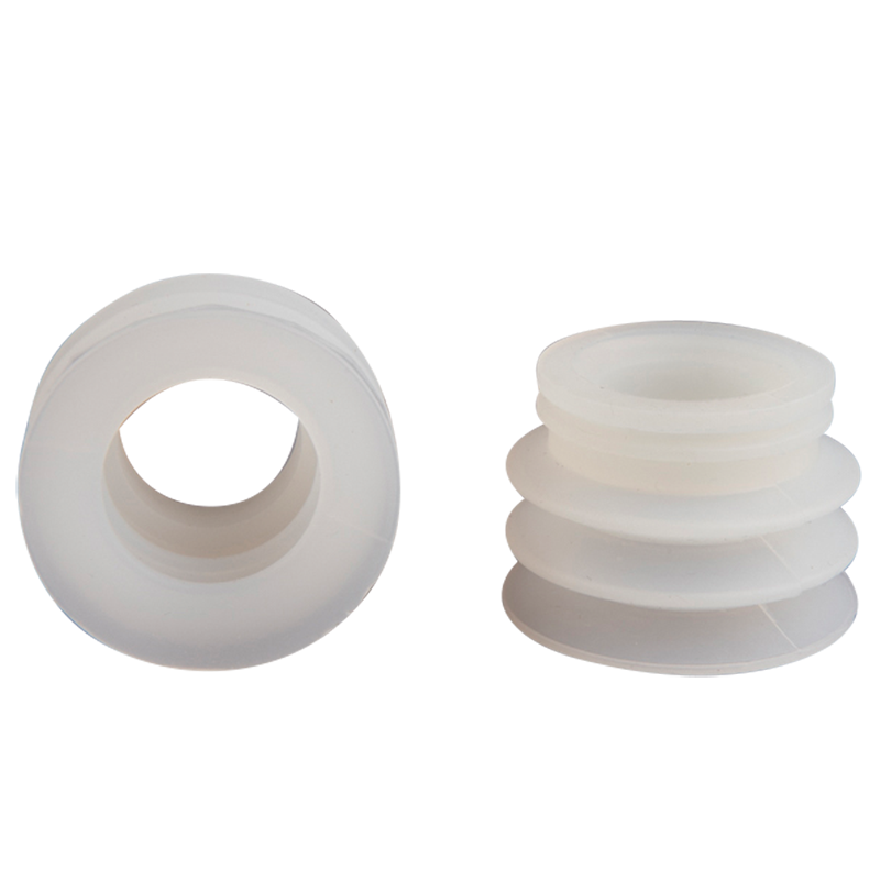 Bellows suction cup diam. 40 mm (2.5 bellows) silicone transparent 21.040.132.2