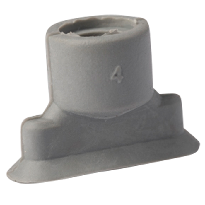 Oval suction cup 18x6 mm NBR grey 132.18x6.012.1