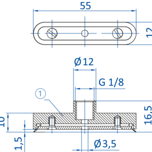 FIPA - SO-C; 55x12 mm; 130.55x12.082 抗扭高動態橢圓真空吸盤- 昇歆科技 Cheerbright