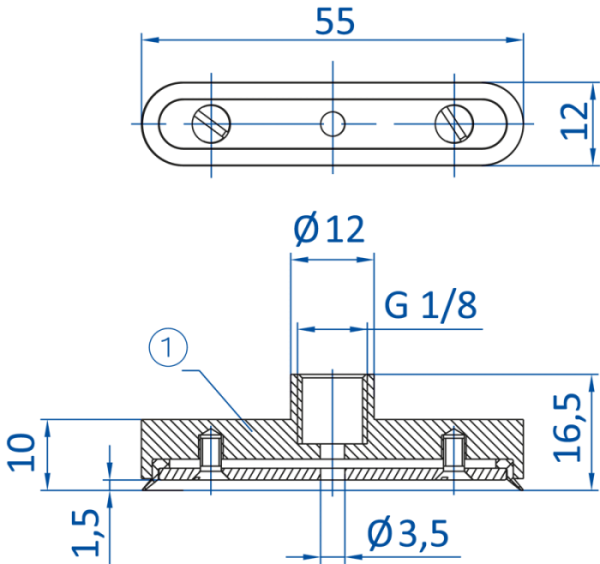 FIPA - SO-C; 55x12 mm; 130.55x12.082 抗扭高動態橢圓真空吸盤- 昇歆科技 Cheerbright