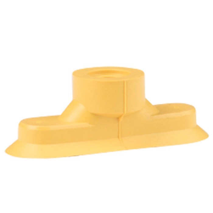 Oval suction cup 36x12 mm HNBR yellow 132.36X12.068.14