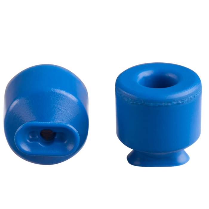 Oval suction cup 4x2 mm PUR blue 132.4x2.031.5/13