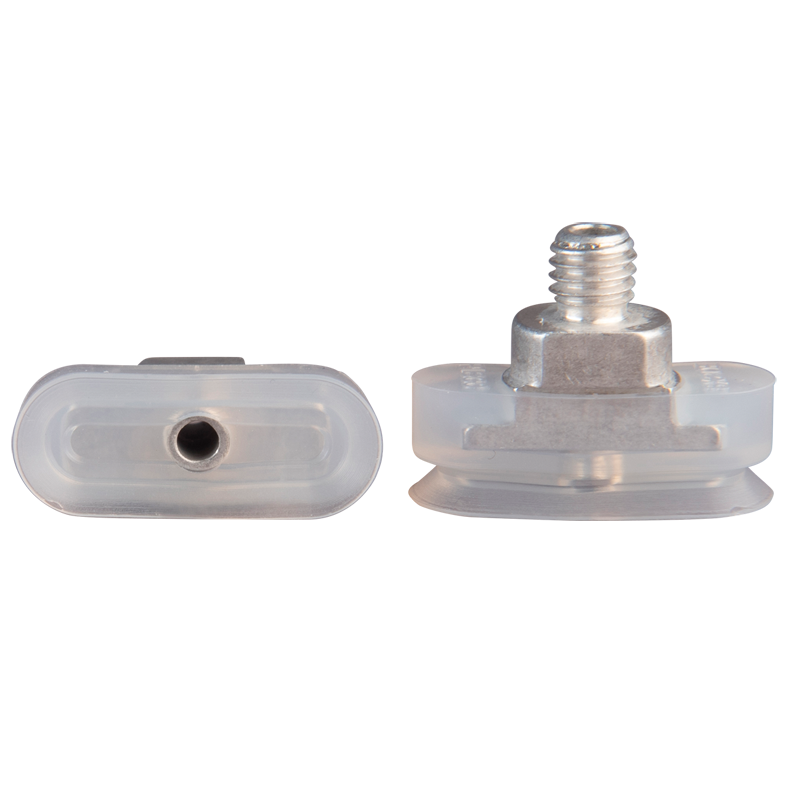 Oval suction cup 20x8 mm silicone transparent 130.20x8.121.2