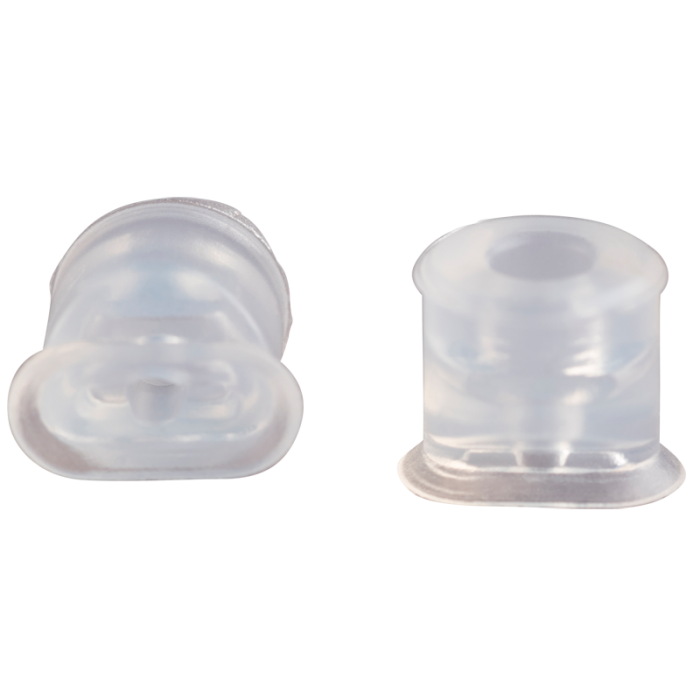 Oval suction cup 7x4 mm silicone transparent 132.7x4.034.2/13