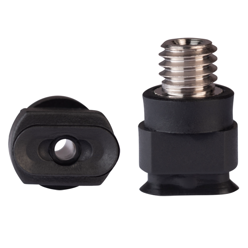 Oval suction cup 10x4 mm NBR black 130.10x4.068.1