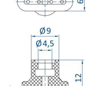 FIPA - SO-FU; 18x6 mm; 132.18x6.012 橢圓真空吸盤- 昇歆科技