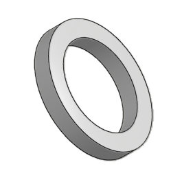 Fitting ring TPU D1: 20 mm, D2: 13 mm, H: 2.5 mm 78.012