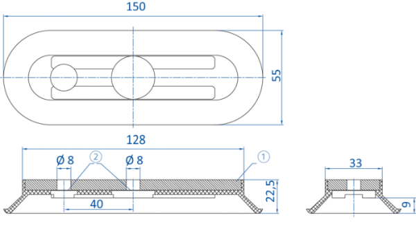 FIPA - SOPL-A; 150x55 mm; 9.150x55.083 - 昇歆科技 Cheerbright