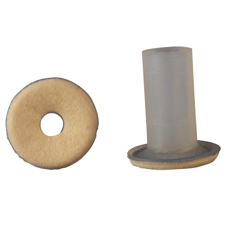 Suction cup with felt coating diam. 25 mm silicone 26.025.009.2F