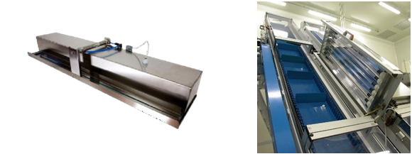 Fig. 8: UV-TEAM and UV-TEAM mounted on belt system (right picture)