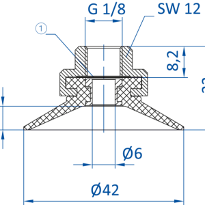 FIPA - SP-F; Ø 42 mm; 120.040.076 - 昇歆科技