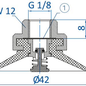 FIPA - SP-F; Ø 42 mm; 121.040.007 - 昇歆科技