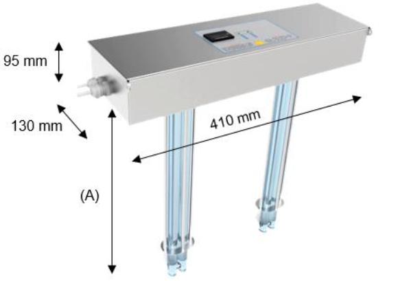 UV-DUCT-FL-NX Dimensions